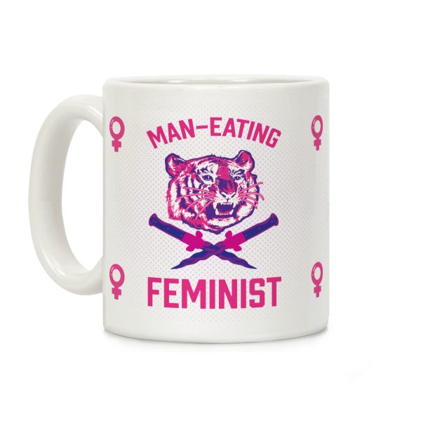Man-Eating Feminist Coffee Mug Man-Eating Feminist Coffee Mug