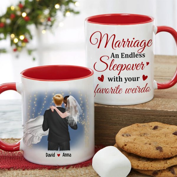 Marriage An Endless Sleepover With Your Favorite Weirdo - Personalized Mug - Gift For Couple Marriage An Endless Sleepover With Your Favorite Weirdo - Personalized Mug - Gift For Couple