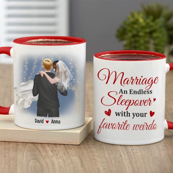 Marriage An Endless Sleepover With Your Favorite Weirdo - Personalized Mug - Gift For Couple Marriage An Endless Sleepover With Your Favorite Weirdo - Personalized Mug - Gift For Couple