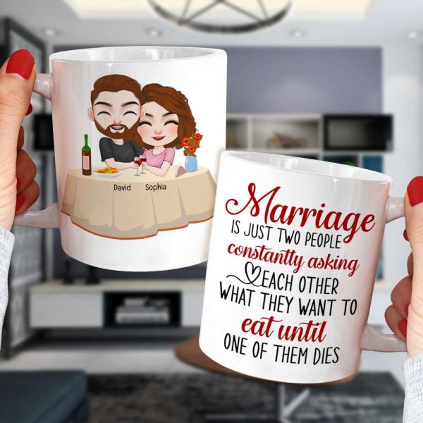 Marriage Is Just Two People, Personalized Tumbler, Gift For Couple