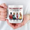 Maybe In Distance But Never At Heart - Family Personalized Custom Mug - Christmas Gift For Siblings, Brothers, Sisters