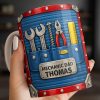 Mechanic Dad, Tools In My Classroom - Personalized Custom Coffee Mug - DAD296_MG Mechanic Dad, Tools In My Classroom - Personalized Custom Coffee Mug - DAD296_MG