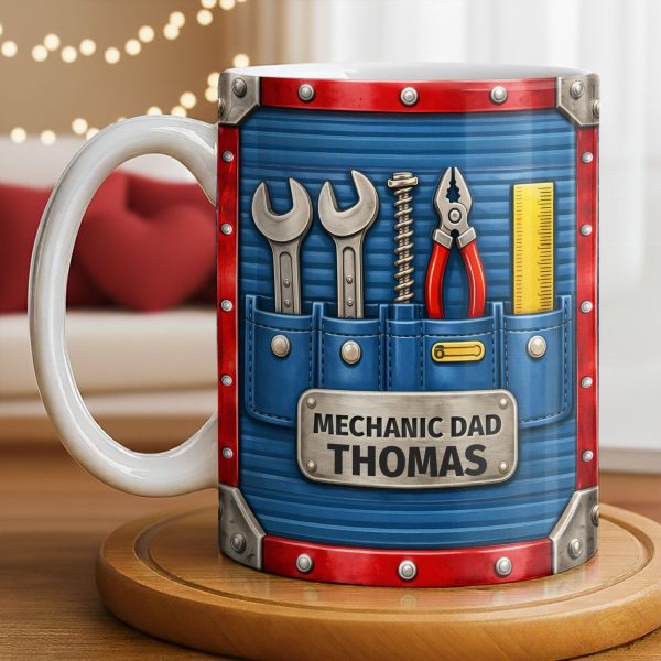 Mechanic Dad, Tools In My Classroom - Personalized Custom Coffee Mug - DAD296_MG Mechanic Dad, Tools In My Classroom - Personalized Custom Coffee Mug - DAD296_MG