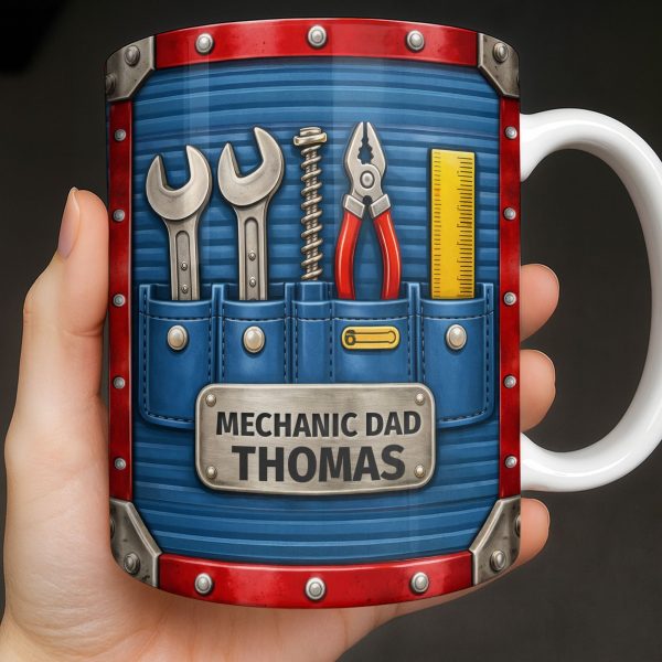 Mechanic Dad, Tools In My Classroom - Personalized Custom Coffee Mug - DAD296_MG Mechanic Dad, Tools In My Classroom - Personalized Custom Coffee Mug - DAD296_MG