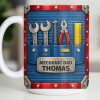 Mechanic Dad, Tools In My Classroom - Personalized Custom Coffee Mug - DAD296_MG Mechanic Dad, Tools In My Classroom - Personalized Custom Coffee Mug - DAD296_MG