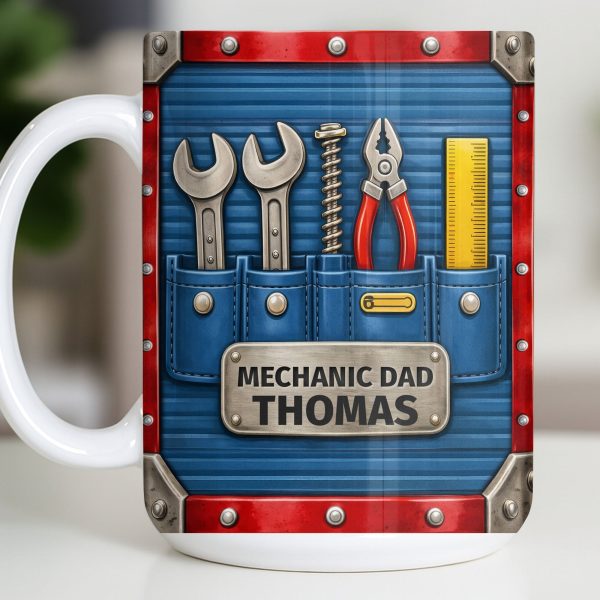 Mechanic Dad, Tools In My Classroom - Personalized Custom Coffee Mug - DAD296_MG Mechanic Dad, Tools In My Classroom - Personalized Custom Coffee Mug - DAD296_MG