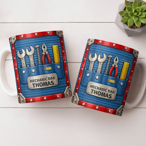 Mechanic Dad, Tools In My Classroom - Personalized Custom Coffee Mug - DAD296_MG Mechanic Dad, Tools In My Classroom - Personalized Custom Coffee Mug - DAD296_MG