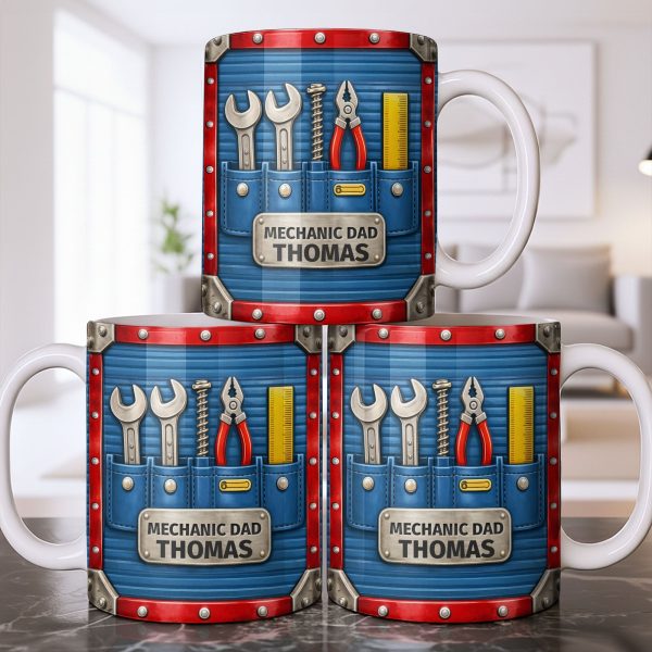 Mechanic Dad, Tools In My Classroom - Personalized Custom Coffee Mug - DAD296_MG Mechanic Dad, Tools In My Classroom - Personalized Custom Coffee Mug - DAD296_MG