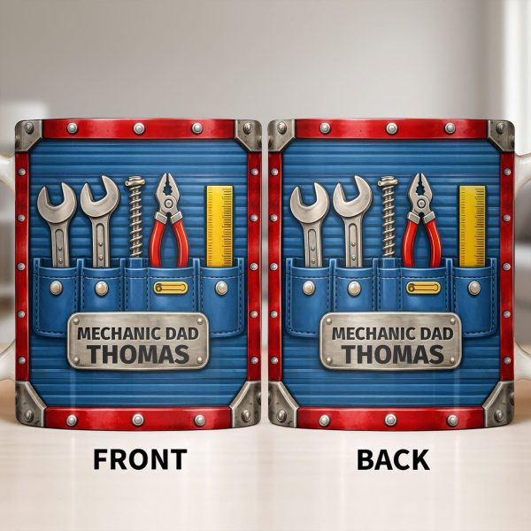 Mechanic Dad, Tools In My Classroom - Personalized Custom Coffee Mug - DAD296_MG Mechanic Dad, Tools In My Classroom - Personalized Custom Coffee Mug - DAD296_MG