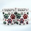 Memorial Dog Cat You Left Paw Prints On My Heart - 3D Inflated Effect Printed Mug, Personalized White Edge-to-Edge Mug Memorial Dog Cat You Left Paw Prints On My Heart - 3D Inflated Effect Printed Mug, Personalized White Edge-to-Edge Mug