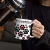 Memorial Dog Cat You Left Paw Prints On My Heart - 3D Inflated Effect Printed Mug, Personalized White Edge-to-Edge Mug Memorial Dog Cat You Left Paw Prints On My Heart - 3D Inflated Effect Printed Mug, Personalized White Edge-to-Edge Mug