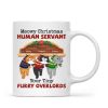 Meowy Christmas Human From Naughty Cats Personalized Mug, Christmas Gift