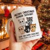 Meowy Christmas Human Servant Cute Fluffy Cat Personalized Mug