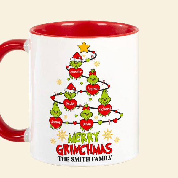 Merry Christmas-Personalized Accent Mug -Gift For Family-Christmas Gift- Family Mug-CC-AM11OZ-06acqn210923
