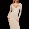 Mesh Long Sleeve Corset Midi Dresses Mesh Long Sleeve Corset Midi Dresses