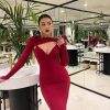 Mesh Long Sleeve Corset Midi Dresses Mesh Long Sleeve Corset Midi Dresses