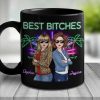 Mess With You, Deal With Me - Bestie Personalized Custom Black Mug - Gift For Best Friends, BFF, Sisters Mess With You, Deal With Me - Bestie Personalized Custom Black Mug - Gift For Best Friends, BFF, Sisters