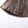 Metallic Drape Chest Backless Maxi Dress Metallic Drape Chest Backless Maxi Dress