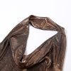 Metallic Drape Chest Backless Maxi Dress Metallic Drape Chest Backless Maxi Dress