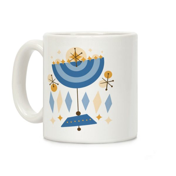 Mid-Century Modern Menorah (Hanukkah) Coffee Mug Mid-Century Modern Menorah (Hanukkah) Coffee Mug