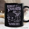Midnight Margaritas Halloween Personalized Mug, Whimsical Gift for Drinking Witches with Custom Name