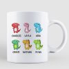 Mimisaurus And Kids Personalized Mug (1-3 Kids)