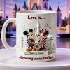 MkMo Magic Mouse Love Is Throwing Away The Key - Personalized White Edge-to-Edge Mug - Gift For Couple, Fan Movies HH01