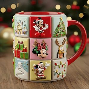 MkMo Magic Mouse Love Makes Every Day Magical - Personalized Accent Mug - Christmas Gift For Movie Fans NL122