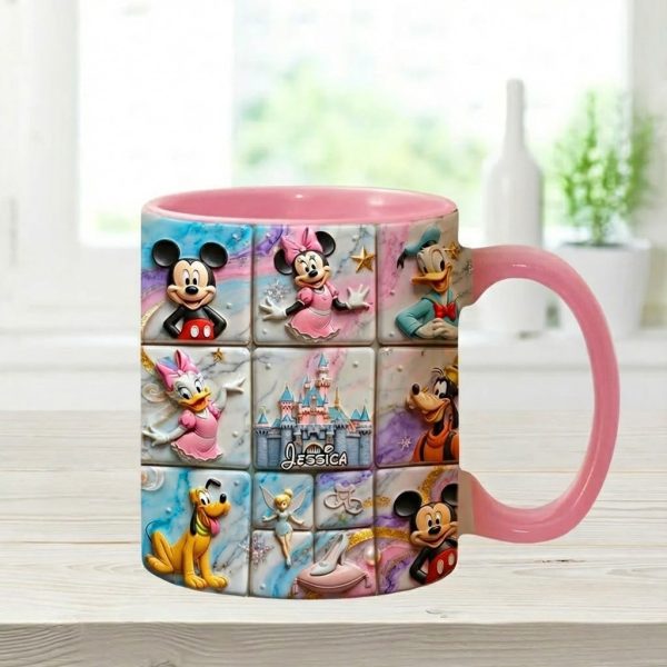 MkMo Magic Mouse With Friends - Personalized Accent Mug - Christmas Gift For Fan Movies HH01 MkMo Magic Mouse With Friends - Personalized Accent Mug - Christmas Gift For Fan Movies HH01