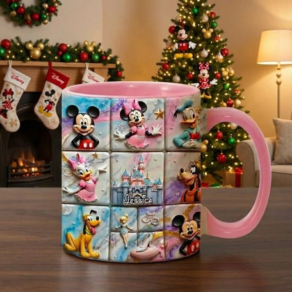 MkMo Magic Mouse With Friends - Personalized Accent Mug - Christmas Gift For Fan Movies HH01 MkMo Magic Mouse With Friends - Personalized Accent Mug - Christmas Gift For Fan Movies HH01