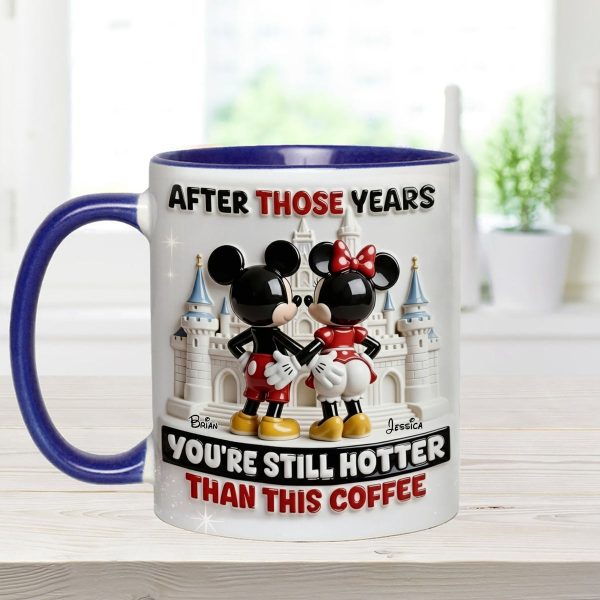 MkMo Magic Mouse You're Still Hotter Than This Coffee - Personalized Accent Mug - Gift For Couple, Fan Movies HH01 MkMo Magic Mouse You're Still Hotter Than This Coffee - Personalized Accent Mug - Gift For Couple, Fan Movies HH01