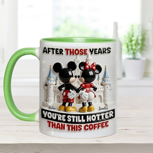 MkMo Magic Mouse You're Still Hotter Than This Coffee - Personalized Accent Mug - Gift For Couple, Fan Movies HH01 MkMo Magic Mouse You're Still Hotter Than This Coffee - Personalized Accent Mug - Gift For Couple, Fan Movies HH01