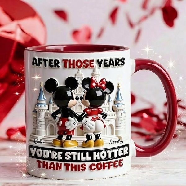 MkMo Magic Mouse You're Still Hotter Than This Coffee - Personalized Accent Mug - Gift For Couple, Fan Movies HH01 MkMo Magic Mouse You're Still Hotter Than This Coffee - Personalized Accent Mug - Gift For Couple, Fan Movies HH01