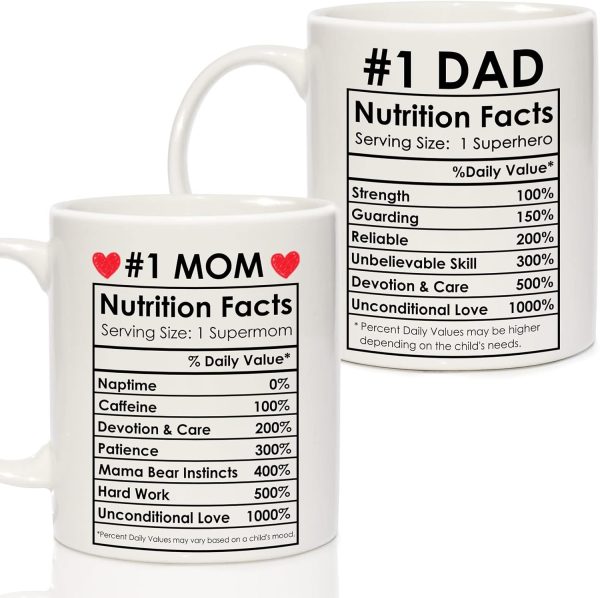 Mom And Dad Coffee Mug Set, Gift for Parents from Daughter Son Kids Birthday Anniversary Christmas Gift Mom And Dad Coffee Mug Set, Gift for Parents from Daughter Son Kids Birthday Anniversary Christmas Gift
