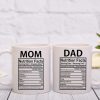 Mom And Dad Nutritional Facts Coffee Mug Set Funny Gift for Parents Anniversary Birthday Christmas Gift Mom And Dad Nutritional Facts Coffee Mug Set Funny Gift for Parents Anniversary Birthday Christmas Gift