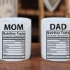 Mom And Dad Nutritional Facts Coffee Mug Set Funny Gift for Parents Anniversary Birthday Christmas Gift Mom And Dad Nutritional Facts Coffee Mug Set Funny Gift for Parents Anniversary Birthday Christmas Gift