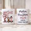 Mom And Daughters Under 3D Effect Blossom Tree Personalized Mug, Heartfelt Gift For Mom, Daughter