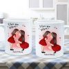 Mom And Kid Holding Hands Kissing Personalized Mug, Gift For Mom