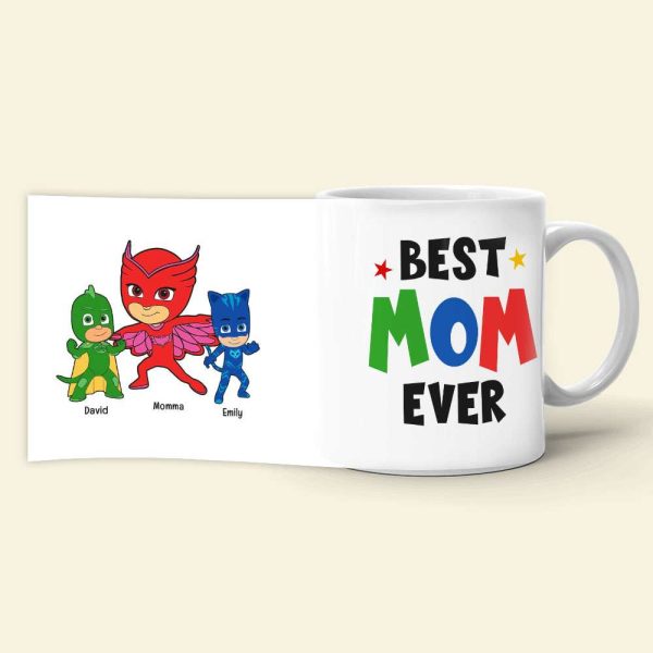 Mom and Kids Personalized Coffee Mug Mother's Day Gift DR-WHM-01QHQN300323 Mom and Kids Personalized Coffee Mug Mother's Day Gift DR-WHM-01QHQN300323