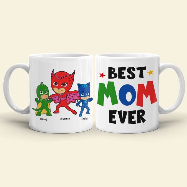Mom and Kids Personalized Coffee Mug Mother's Day Gift DR-WHM-01QHQN300323 Mom and Kids Personalized Coffee Mug Mother's Day Gift DR-WHM-01QHQN300323