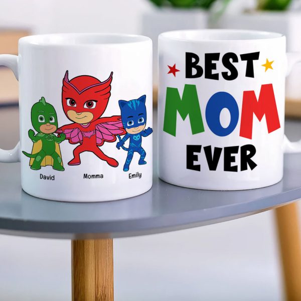 Mom and Kids Personalized Coffee Mug Mother's Day Gift DR-WHM-01QHQN300323 Mom and Kids Personalized Coffee Mug Mother's Day Gift DR-WHM-01QHQN300323