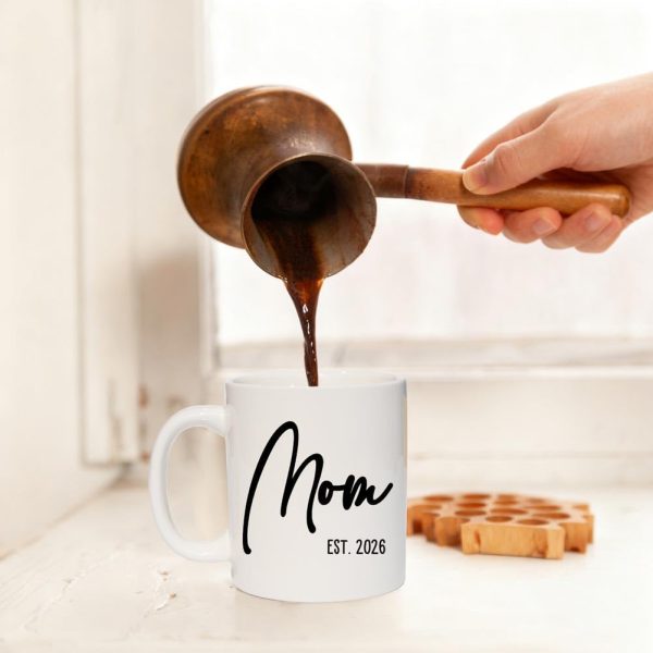 Mom EST 2026 Coffee Mug Pregnancy Announcement Gift for Expecting Mom, First Time Mom Gift Mom EST 2026 Coffee Mug Pregnancy Announcement Gift for Expecting Mom, First Time Mom Gift