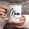 Mom EST 2026 Coffee Mug Pregnancy Announcement Gift for Expecting Mom, First Time Mom Gift Mom EST 2026 Coffee Mug Pregnancy Announcement Gift for Expecting Mom, First Time Mom Gift