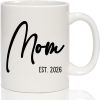 Mom EST 2026 Coffee Mug Pregnancy Announcement Gift for Expecting Mom, First Time Mom Gift Mom EST 2026 Coffee Mug Pregnancy Announcement Gift for Expecting Mom, First Time Mom Gift