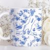 Mom & Kids Hands Holding Outline Chinoiseries Pattern Personalized Mug