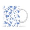 Mom & Kids Hands Holding Outline Chinoiseries Pattern Personalized Mug