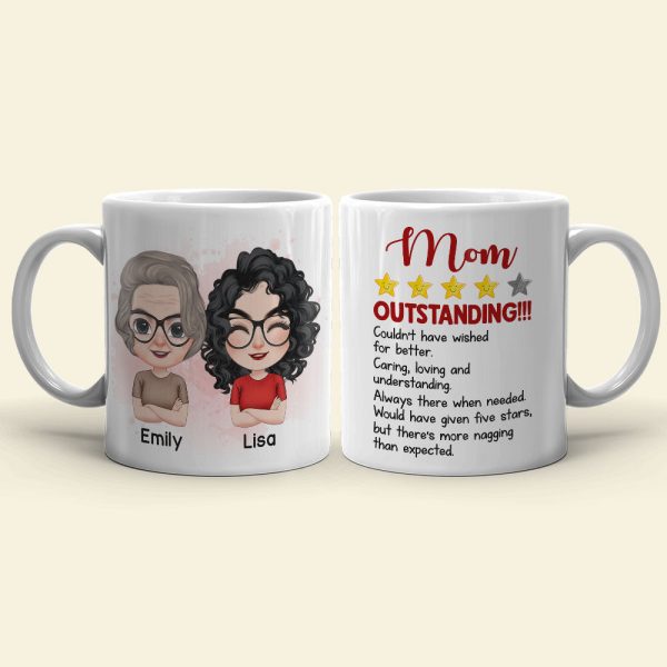 Mom Outstanding Couldn't Have Wished For Better, Personalized Mug, Mother's Day Gift, Gift For Mom Mom Outstanding Couldn't Have Wished For Better, Personalized Mug, Mother's Day Gift, Gift For Mom