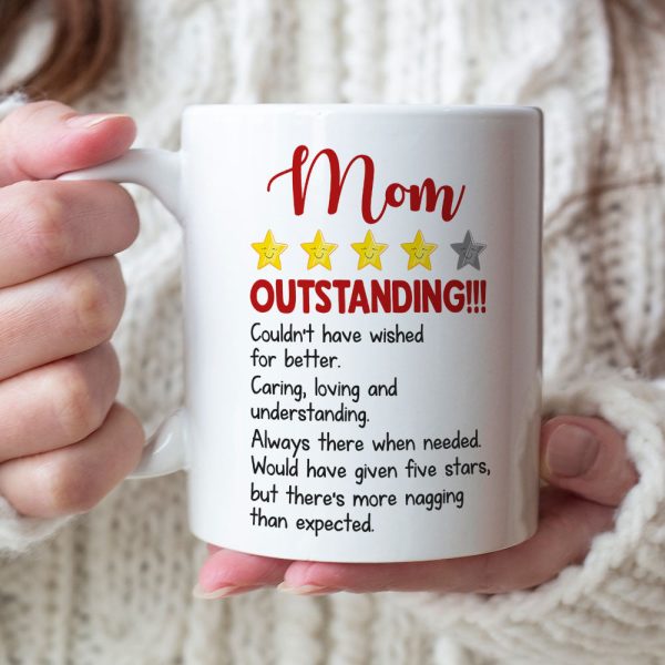 Mom Outstanding Couldn't Have Wished For Better, Personalized Mug, Mother's Day Gift, Gift For Mom Mom Outstanding Couldn't Have Wished For Better, Personalized Mug, Mother's Day Gift, Gift For Mom