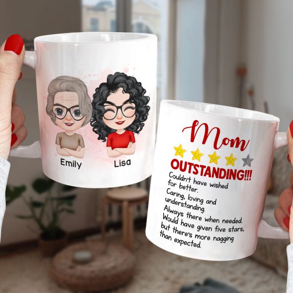 Mom Outstanding Couldn't Have Wished For Better, Personalized Mug, Mother's Day Gift, Gift For Mom Mom Outstanding Couldn't Have Wished For Better, Personalized Mug, Mother's Day Gift, Gift For Mom