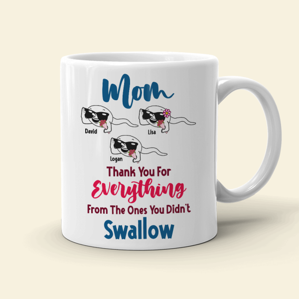 Mom Thank You For Everything Personalized Mug, Gift For Mother